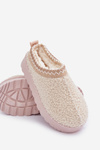 Children's Snow Boots With Sheep Fur Light Beige Selathiel