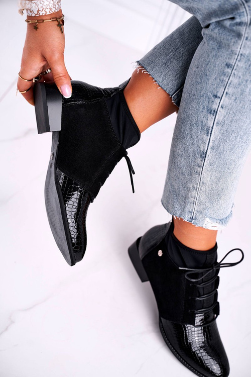 Women’s Boots Maciejka Leather Black 04744-20