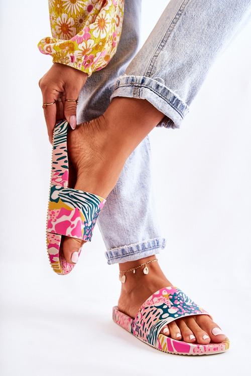 Fragrant Rubber Slippers ZAXY JJ285097 Pink-Green