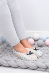 Women's Ballerina Beige Slippers In Dots SOXO
