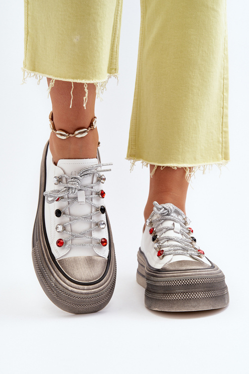 Women's Platform Sneakers GOE NN2N4054 White