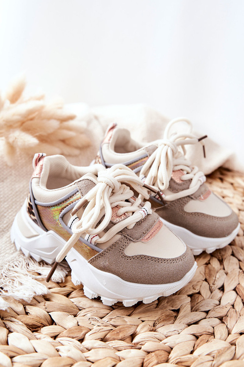 Children's Sport Shoes Sneakers Beige Rommie