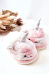 Unicorn Warm-up slippers White and pink Ronee