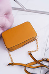 Handbag Over the Shoulder with Golden Chain Honey