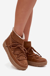 Women's Snow Boots with Lacing Camel Rebekah