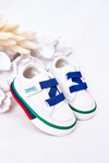 Children's Sneakers With Welt White Navy Blue Baxter