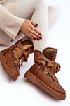 Women's Snow Boots with Lacing D.Franklin DFSH370006 Brown