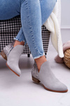 Women's Leather Boots Maciejka Grey 04091-03