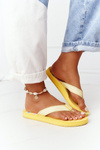Women's Sliders Flip-Flops Big Star HH274A055 Yellow