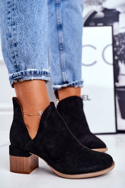 Women’s Boots On High Hee Trimmed Blak Mini Meliori