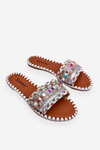 Women's Embellished Slippers White Bellisa