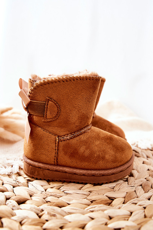 Children's Insulated Snow Boots Khaki Funky