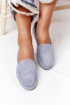 Suede Loafers Sergio Leone MK722 Blue