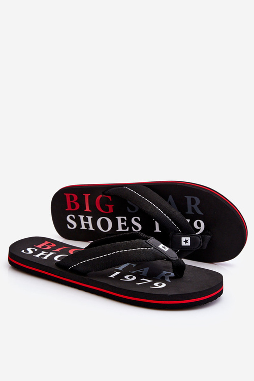 Men's Flip Flops Big Star LL174614 Black