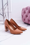 Women's Leather Laura Messi 1979 Camel pumps