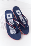 Women's Sliders Flip-Flops Big Star HH274A059 Navy