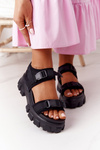 Sandals On A Chunky Platform Black Fly High