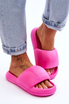 Klapki Lekkie Piankowe Damskie Platforma Fuksja Milton