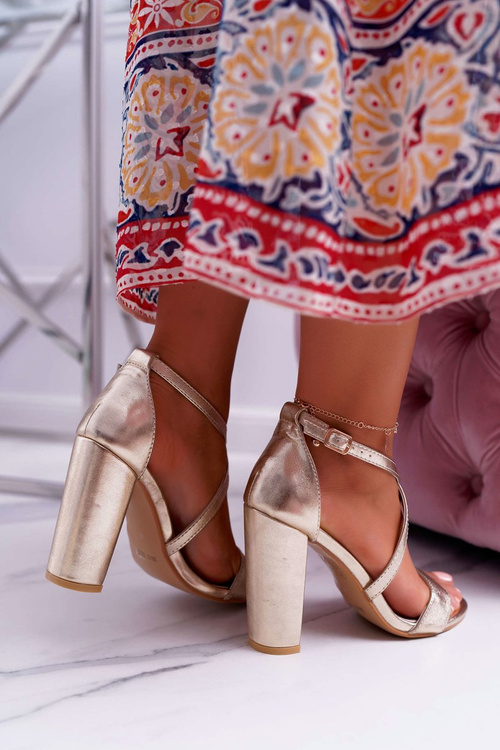 Women's Stiletto Sandals Gold Klaira