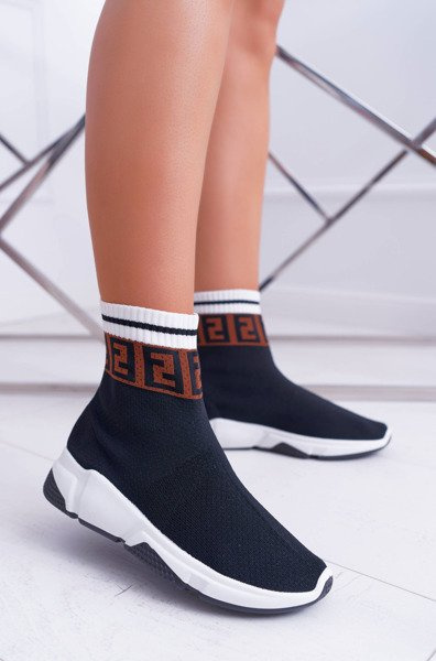 Women's Sports Shoes High Sock Black Press