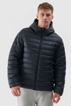Men's Down Jacket With Hood 4F Black 4FWAW24TDJAM484-20S