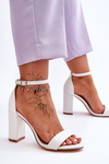 High Heel Sandals White Individual 
