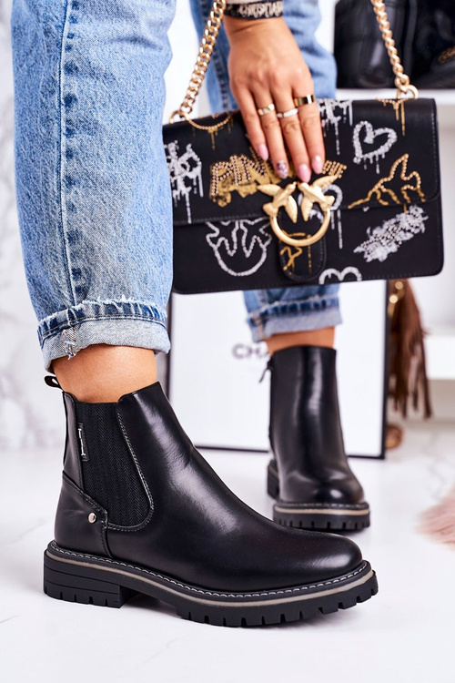 Women's Insulated Chelsea Boots Black Traveler