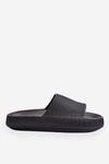 Fashionable Light Flip Flops On A Massive Sole Black Rebel
