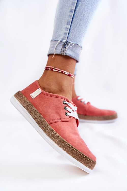 Women's Low Sneakers Memory Foam System Big Star KK276006 Coral