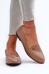 Women's Brown Flat Heel Loafers Enzla