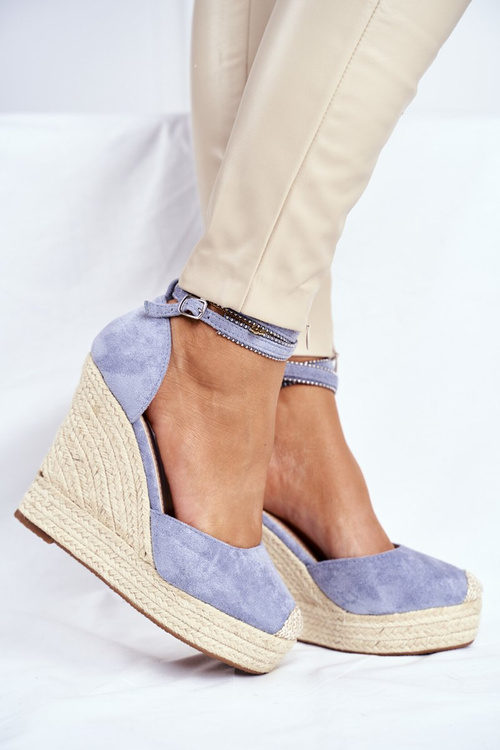 Women's Sandals On Anchor Linen Blue Canterola
