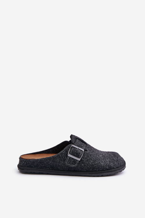 Comfortable Men's Slippers With Buckle Inblu Graphite SI000019