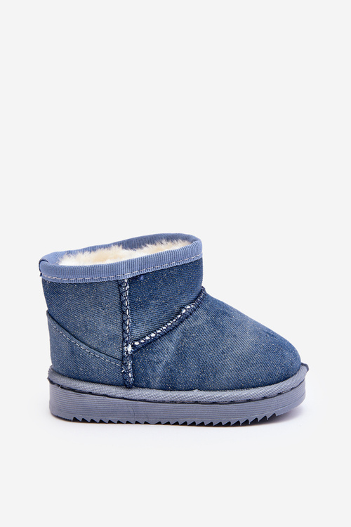 Children's Snow Boots with Blue Glitter Sulinne