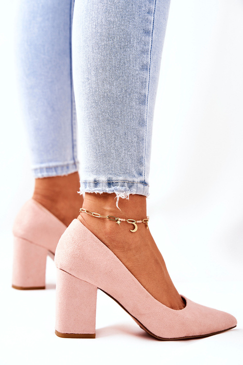 Women's Stiletto pumps Suede Pink Florena