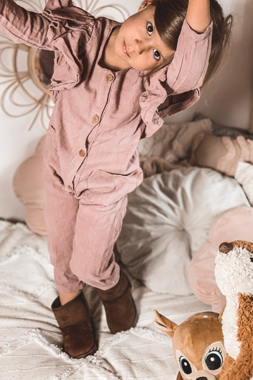 Children's Insulated Snow Boots Brown Gooby