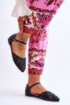 Elegant Women's Sandals Flat Black Sheia