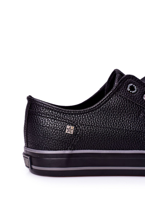Men's Leather Sneakers Big Star II174002 Black