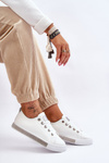 Women's Low Sneakers With Jets White-Silver Demira