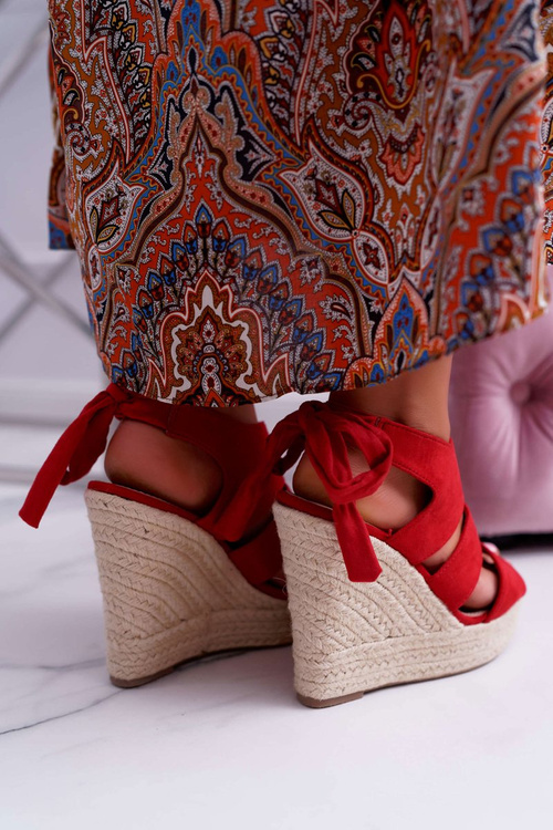 Red Yenga Women's Sandals with Heels