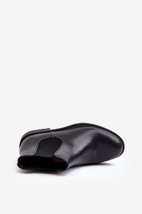 Men's Low-Cut Chelsea Boots Black Dymidi