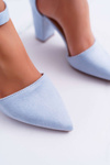 Women's Stiletto pumps Blue MadamStyle