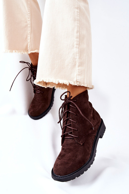 Classic Tiered Boots Brown Melome