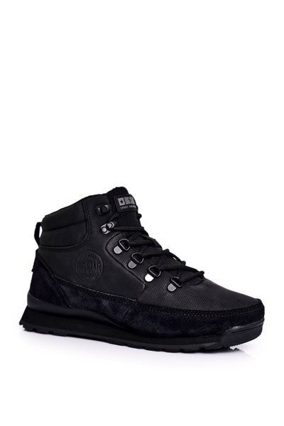 Buty Trekkingowe Skórzane Big Star Czarne GG274615