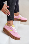 Womens Sneakers On Platform Pink Dravinnia