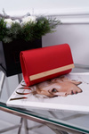 Women's Handbag Red Elegant Clutch Bag