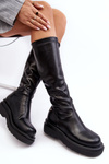 Women's Platform Boots With Zip GOE MM2N4068 Black