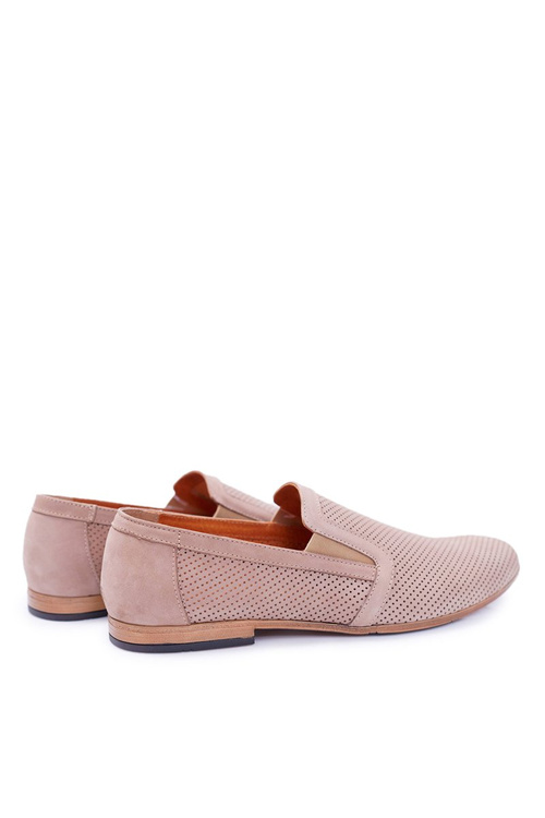 Beige Bednarek Munero Men's Slide-on Mokassins