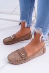 Women's Comfort Suede Moccasins Beige Anzio