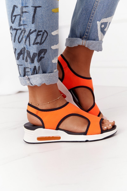 Wedge Slip-On Sandals Orange Zoey