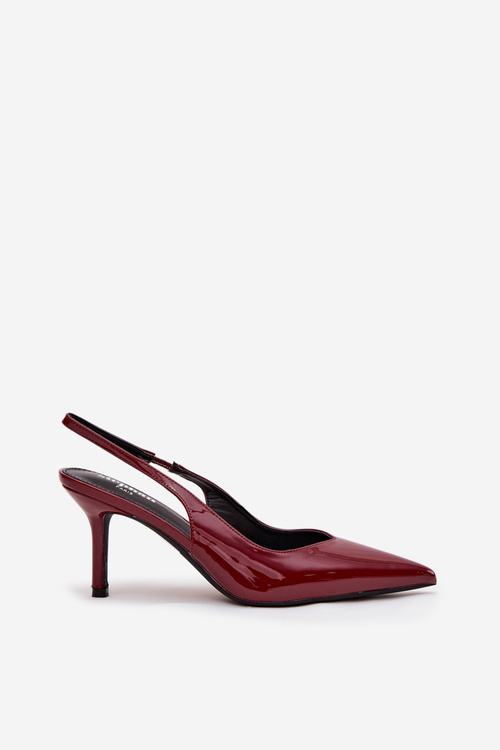 Patent Leather Pumps on High Heel Bordeaux Phelia